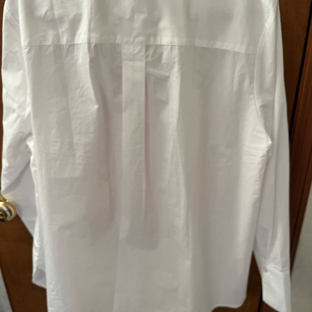 Talbots Classic White popover cotton tunic - Picture 6 of 7